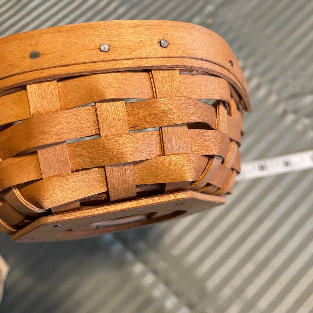 Longaberger Woven Wood Accent Basket in Natural Brown - Home Accents - Picture 7 of 11